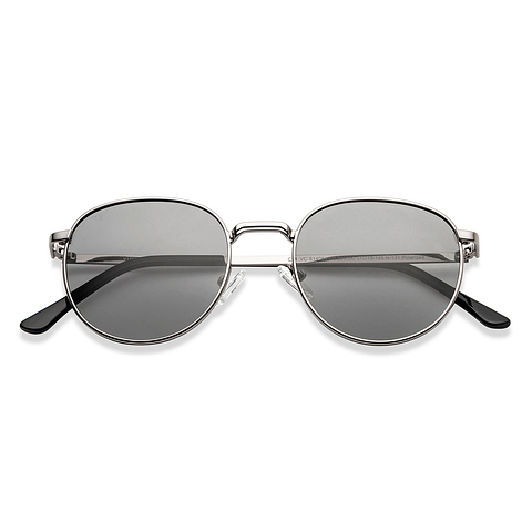 Vincent Chase Polarized Mid Gunmetal Full Rim Round left side