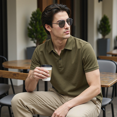 Vincent Chase Light Gunmetal Full Rim Aviator left side