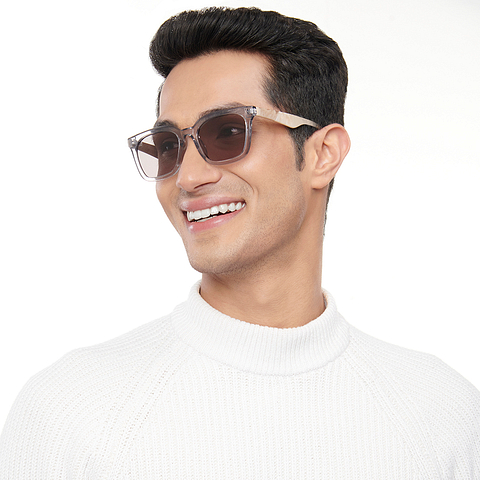 Vincent Chase Online Gray Transparent Full Rim Square right side