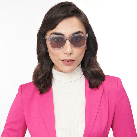 Vincent Chase Online Gray Transparent Full Rim Square left side