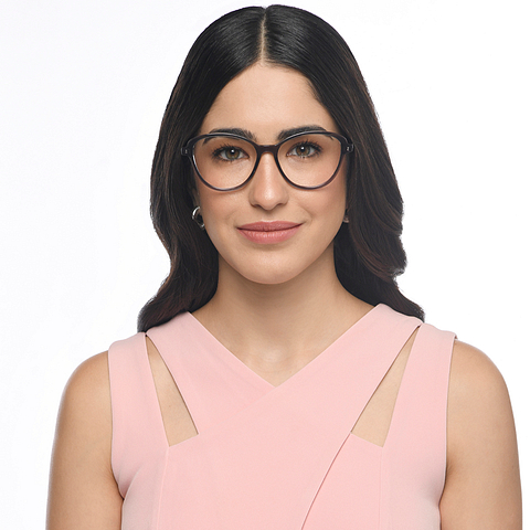 Vincent Chase Online Gray Transparent Full Rim Cat Eye right side