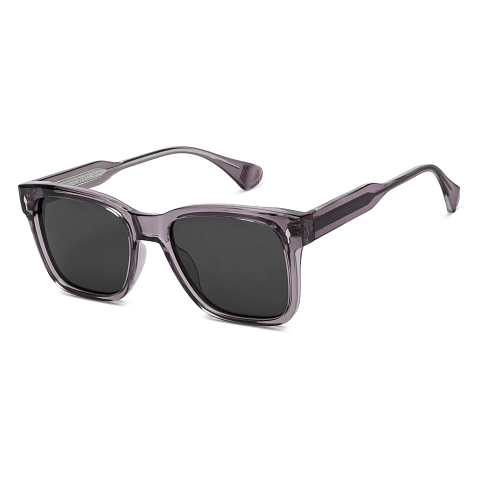 Vincent Chase Polarized Gray Transparent Full Rim Square left side