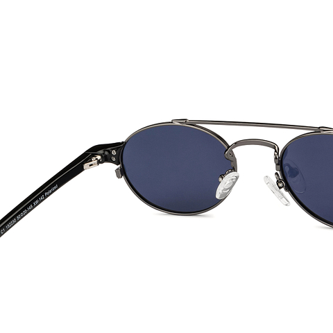 Buy Gunmetal Black Blue Full Rim Round Vincent Chase