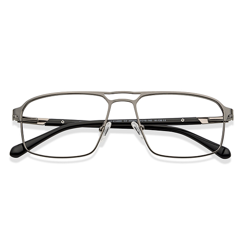 Vincent Chase Online Mid Gunmetal Full Rim Square left side