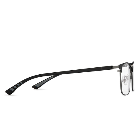 Vincent Chase Online Dark Gunmetal Full Rim Square left side