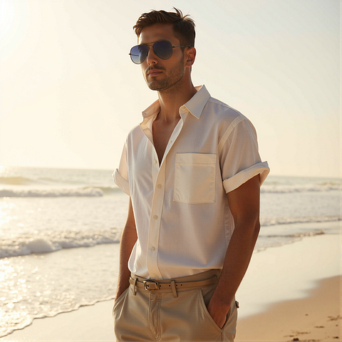Vincent Chase Polarized Mid Gunmetal Full Rim Aviator right side