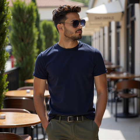 Vincent Chase Polarized Mid Gunmetal Full Rim Aviator right side
