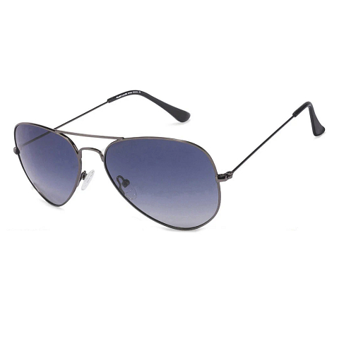 Vincent Chase Polarized Mid Gunmetal Full Rim Aviator left side