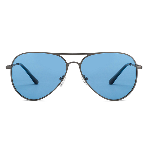 Vincent Chase Online Mid Gunmetal Full Rim Aviator left side