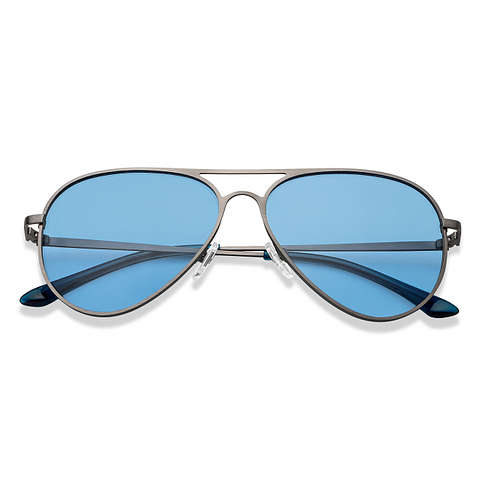 Vincent Chase Online Mid Gunmetal Full Rim Aviator left side