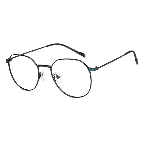 Vincent Chase Online Gunmetal Blue Full Rim Geometric right side