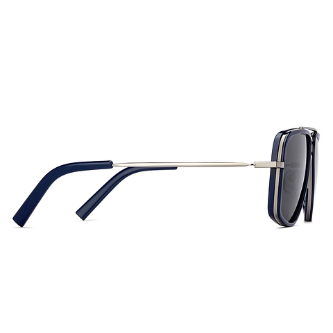 Vincent Chase Online Mid Gunmetal Full Rim Rectangle left side