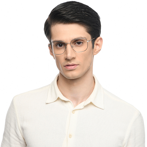 Vincent Chase Mid Gunmetal Full Rim Geometric right side