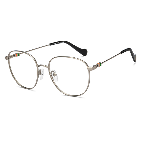 Vincent Chase Online Mid Gunmetal Full Rim Round left side