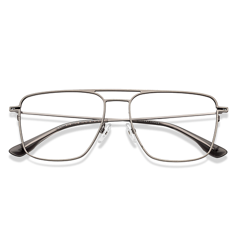 Vincent Chase Online Mid Gunmetal Full Rim Square left side