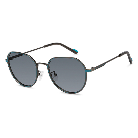 Vincent Chase Online Mid Gunmetal Full Rim Round left side