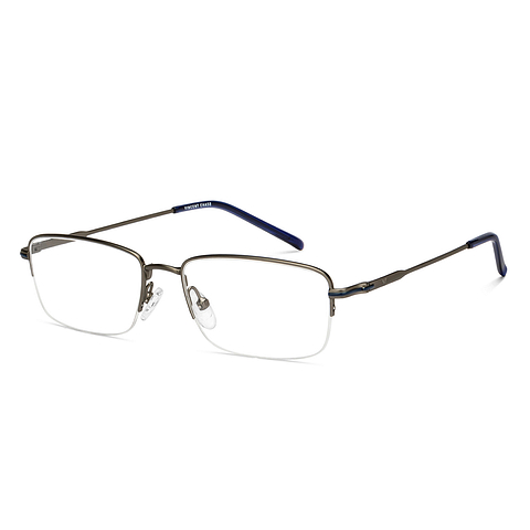 Vincent Chase Online Mid Gunmetal Half Rim Rectangle right side