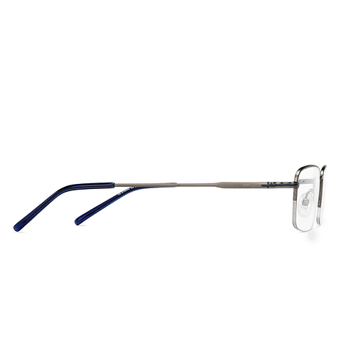 Vincent Chase Online Mid Gunmetal Half Rim Rectangle left side