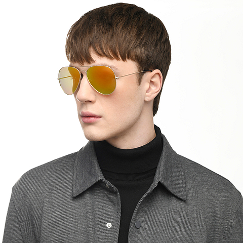 Vincent Chase Online Black Full Rim Aviator right side