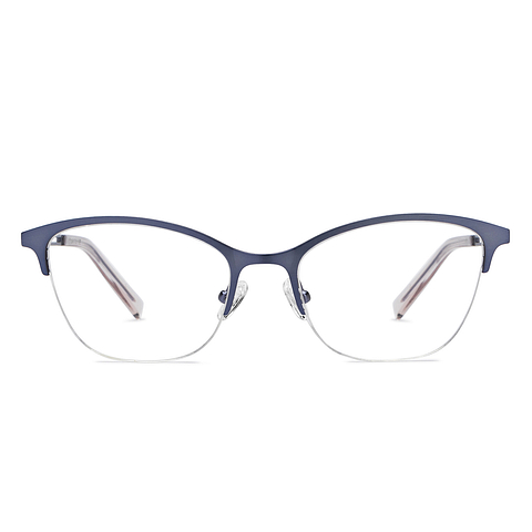 Vincent Chase Lavender Half Rim Cat Eye left side