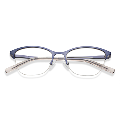 Vincent Chase Lavender Half Rim Cat Eye left side