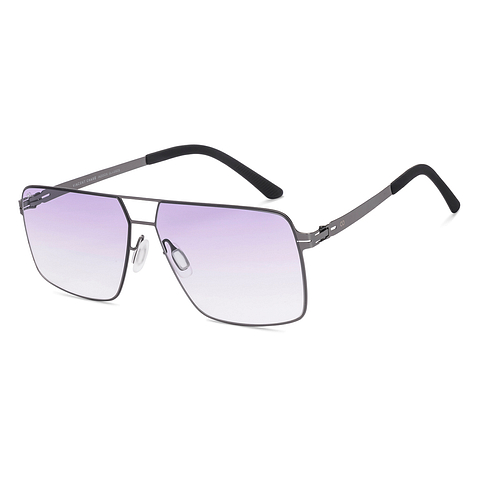 Vincent Chase Online Mid Gunmetal Full Rim Rectangle left side