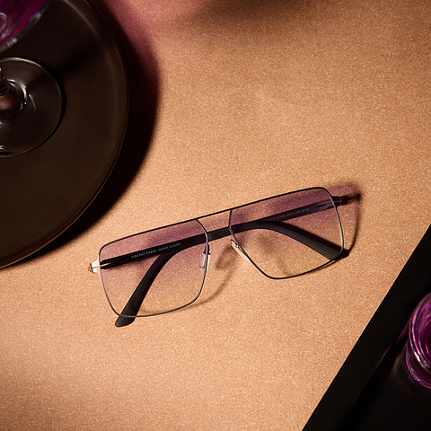 Vincent Chase Online Mid Gunmetal Full Rim Rectangle left side