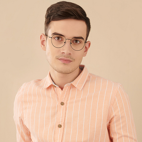 Vincent Chase Online Black Full Rim Round left side