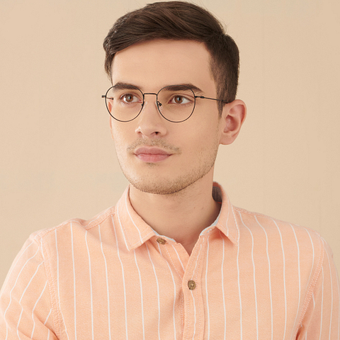 Vincent Chase Online Black Full Rim Round right side