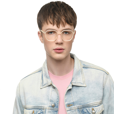 Vincent Chase Online Baby Pink Full Rim Geometric right side