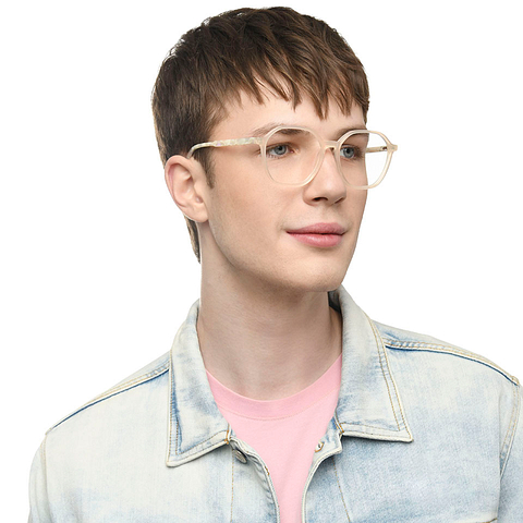 Vincent Chase Online Baby Pink Full Rim Geometric left side