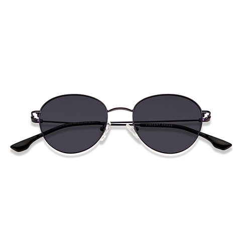 Vincent Chase Online Navy Blue Full Rim Round left side