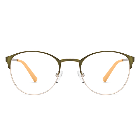 Vincent Chase Online Olive Green Full Rim Round left side