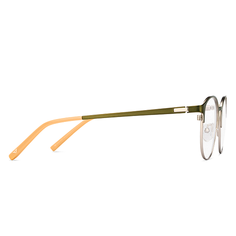 Vincent Chase Online Olive Green Full Rim Round left side