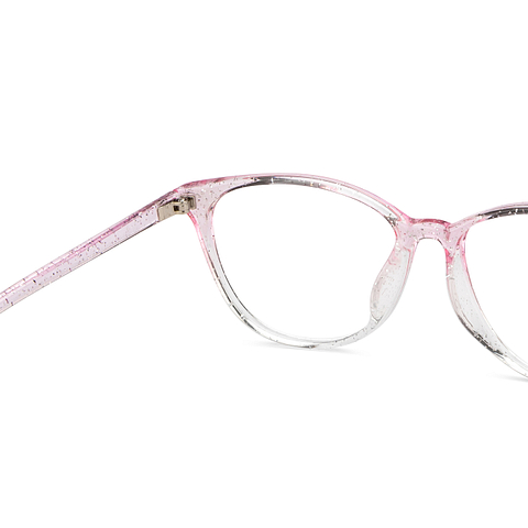 Vincent Chase Online Pink Transparent Full Rim Cat Eye right side