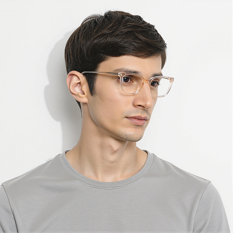 Vincent Chase Pink Transparent Full Rim Rectangle right side