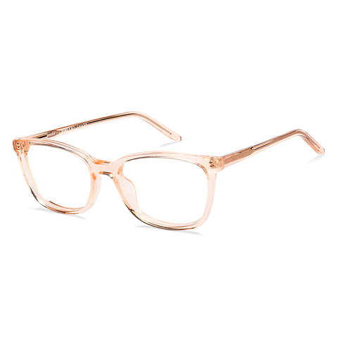 Vincent Chase Pink Transparent Full Rim Rectangle left side