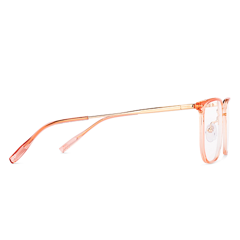 Vincent Chase Pink Transparent Full Rim Square left side