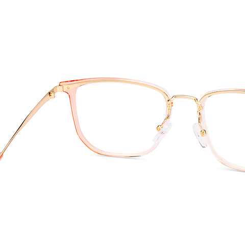 Vincent Chase Pink Transparent Full Rim Square right side