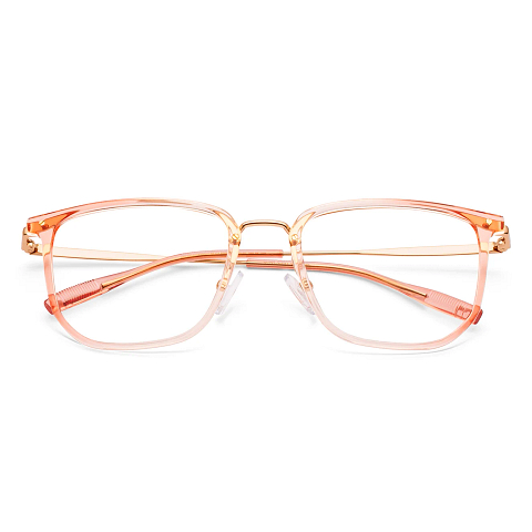 Vincent Chase Pink Transparent Full Rim Square left side