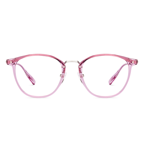 Vincent Chase Pink Transparent Full Rim Round right side