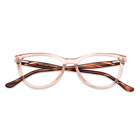 Vincent Chase Online Transparent Pink Full Rim Cat Eye right side