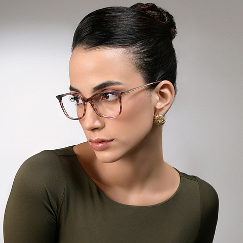 Vincent Chase Purple Full Rim Cat Eye left side Vincent Chase Purple Full Rim Cat Eye left side