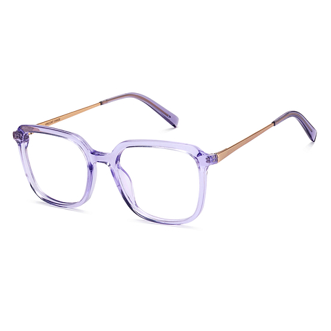 Buy Purple Gold Full Rim Geometric Vincent Chase Blend Edit VC