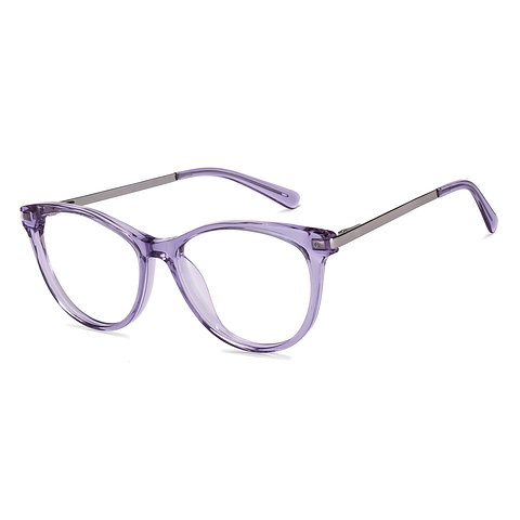 Buy Purple Mid Gunmetal Full Rim Cat Eye Vincent Chase Blend Edit