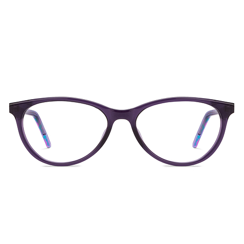Vincent Chase Online Purple Transparent Full Rim Cat Eye left side