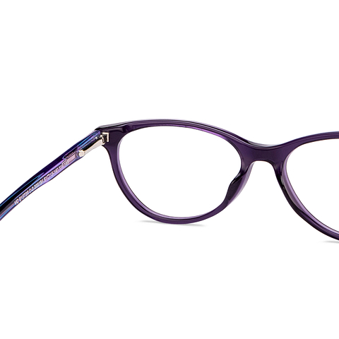 Vincent Chase Online Purple Transparent Full Rim Cat Eye right side