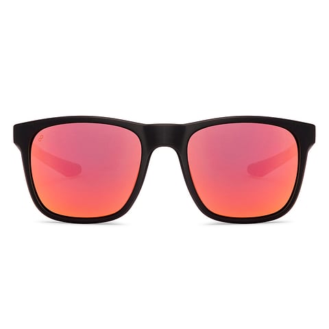 Buy Red Mirror Matte Black Full Rim Square Vincent Chase