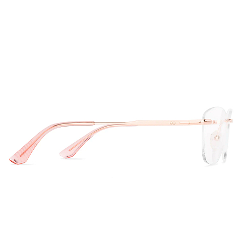 Vincent Chase Rose Gold Rimless Cat Eye left side Vincent Chase Rose Gold Rimless Cat Eye left side