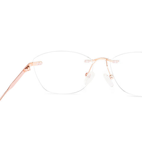 Vincent Chase Rose Gold Rimless Cat Eye right side Vincent Chase Rose Gold Rimless Cat Eye right side